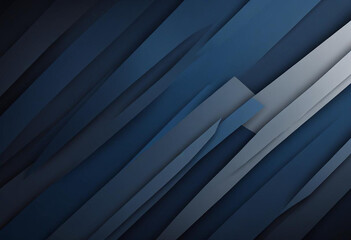 Obraz premium Modern dark blue geometric diagonal lines gradient background