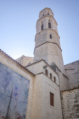 Figueres, Spain - 3 Aug, 2024: Exterior of the Esglesia de Sant Pere (St Peter's Church), Figueres, Catalonia