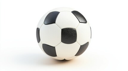Naklejka premium Soccer ball, Football, isolated on white background, full depth of field