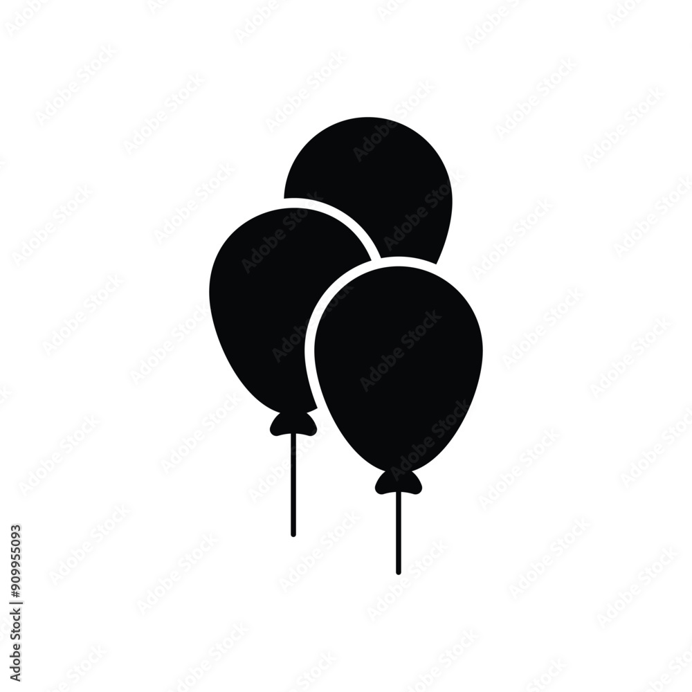 Wall mural Balloon vector icon