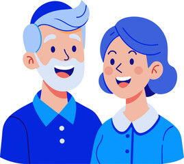 Fototapeta premium elderly person svg illustration
