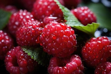 Raspberry Close Up, generative IA