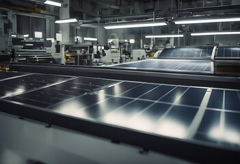 Fototapeta premium auto equipment gear industrial production line machine factory metal abstract steel energy engineering electronic detail electric manufacturing industry machinery business solar engine panel clea
