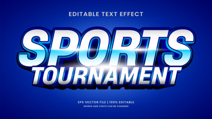 Sport Tournamnt editable text effect. Champion text effect