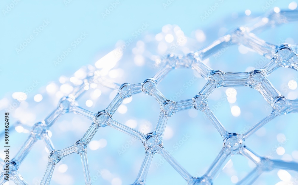 Aufkleber three-dimensional rendering of spherical molecular structure.