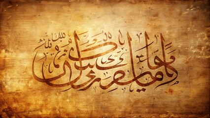 Obraz premium Arabic message on a textured background, Arabic, message, communication, script, calligraphy, traditional, Middle Eastern