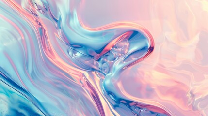 Obraz premium A blurry background with a pink and blue pattern, an abstract drawing, abstract art