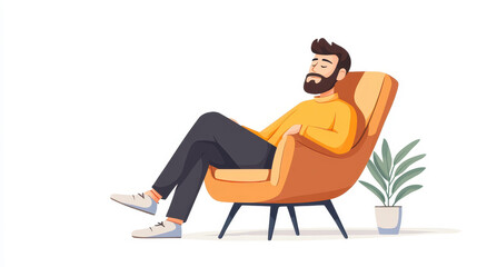 Bright and playful handdrawn illustration featuring a joyful character isolated on a clean white background, perfect for modern design.