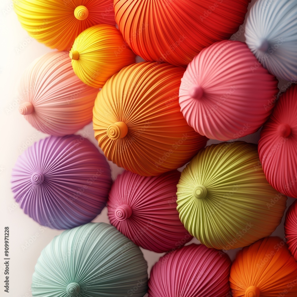 Poster colorful abstract background with vibrant circular patterns in various shades and textures