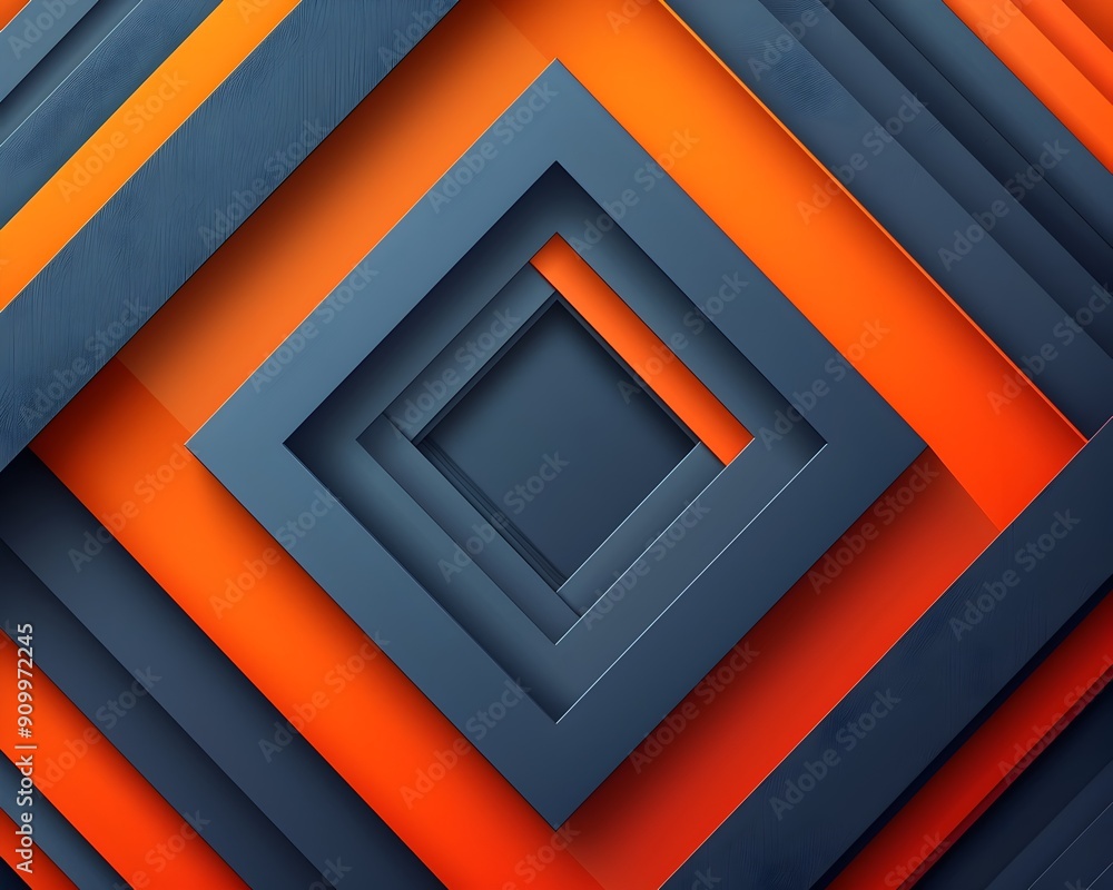 Poster geometric bold frame with contrasting vibrant colors suitable for modern designs and backgrounds lon