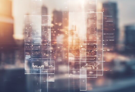 office creative exposure banking agram virtual financial buildings blurry accounting concept background Double Technology Infographic City School Finance Architecture Data Success World Website Graph