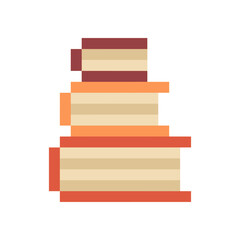 stack of book pixel art