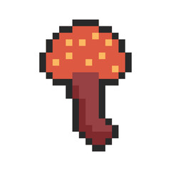 mushroom pixel art