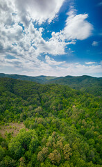 Aerial view of Strandzha mountains in Bulgaria
