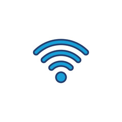 Wifi icon vector. signal vector icon. Wireless  icon vector