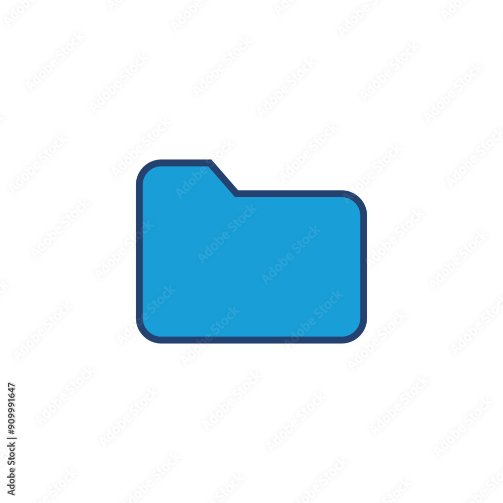 Poster folder icon vector. folder vector icon