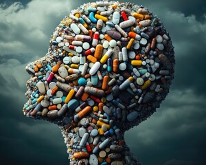Contrasting Choices: Embracing a Healthy Lifestyle or Succumbing to Drug Addiction - Conceptual Image