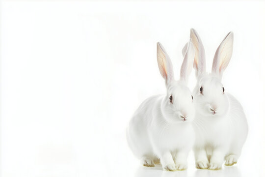 White rabbits used in animal testing