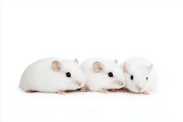 White hamsters used in animal testing