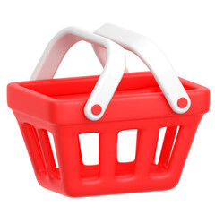 3d icon of a shopping basket