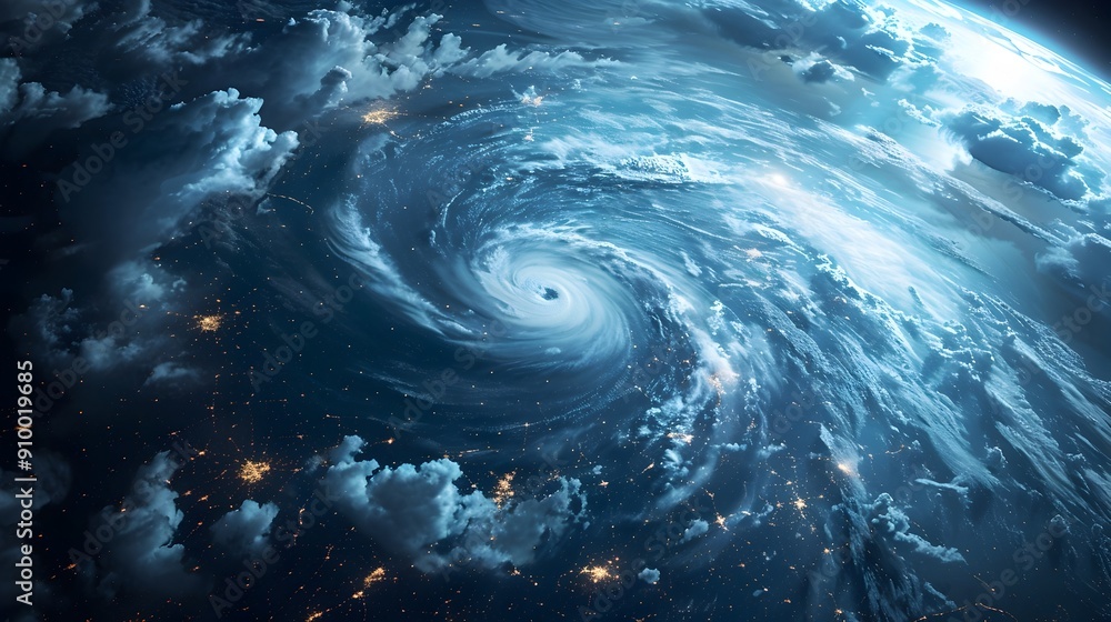 Poster ai enhanced weather forecasting system predicting natural disasters accurately