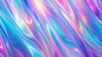 Beautiful holographic background with light violet, pink, and blue color stripes perfect for a psychedelic design , holographic