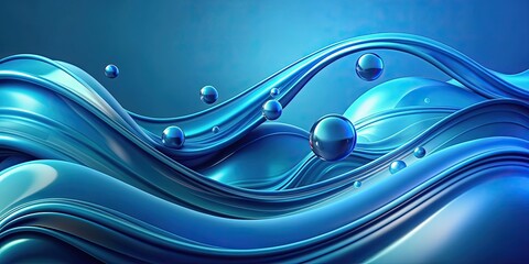 Abstract blue background with fluid shapes and textures, blue, abstract, background, texture, design, wallpaper, backdrop