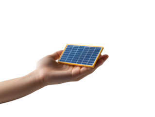Innovative handheld solar panel demonstrating renewable energy solutions for sustainable living