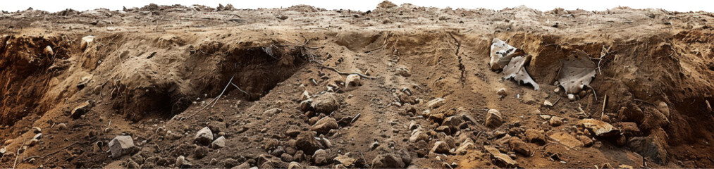 Rough, rocky terrain