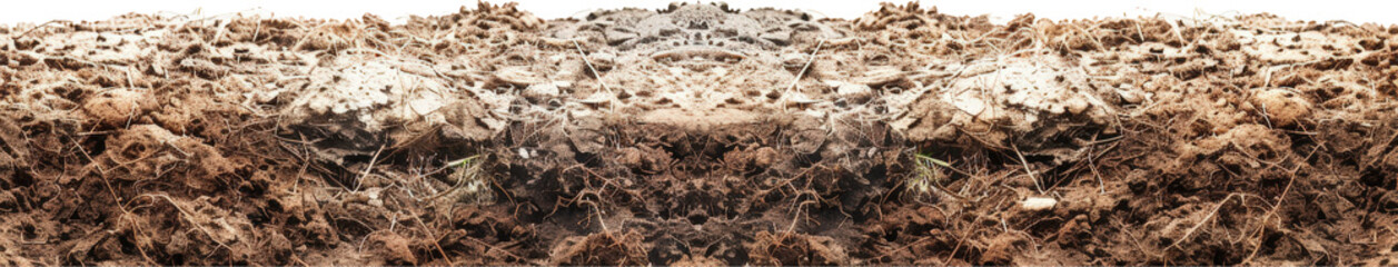 Close-up soil texture