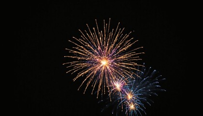 Fototapeta premium Anniversary Celebration with Nighttime Fireworks Display