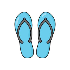Slippers vector icon