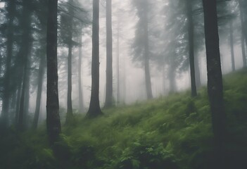 Obraz premium summer fog mountains Panorama carpathian forest Sky Travel Nature Tree Autumn Beauty Mountain Environment Fantasy Photography Sunlight Season Weather Meadow Springtime Heaven Dusk M