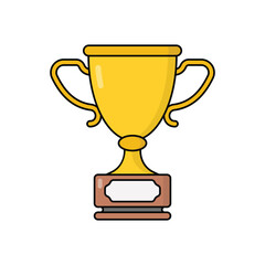 Trophy vector icon