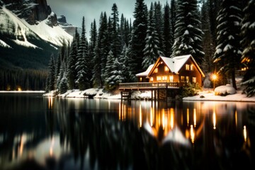 Fototapeta premium view of the lake