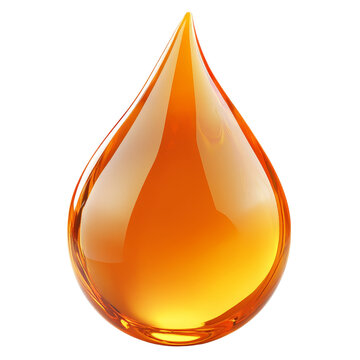 recommend clip art: Glossy orange droplet with smooth surface and round shape on a transparent background clipart