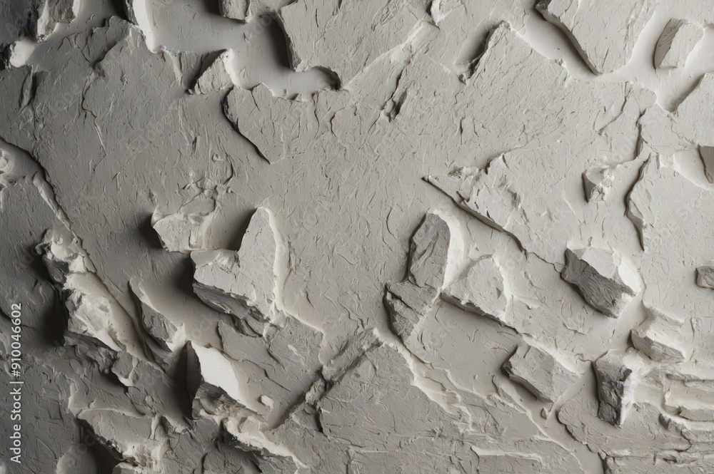 Wall mural white plaster texture background