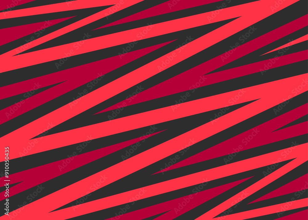 Poster abstract background with gradient zigzag line pattern