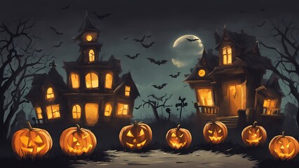 Fototapeta premium background with a Halloween theme