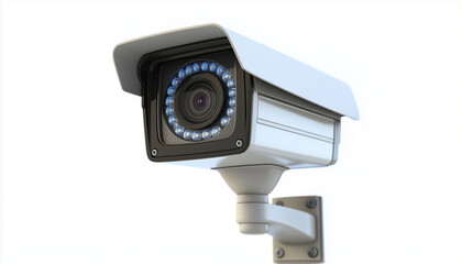 3d isolated, security camera (CCTV)  isolated on white