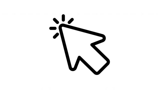 click animated icon