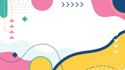 Flat abstract background for presentation design and hand drawn design