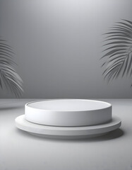 Summer product podium, Summer sale podium on digital art concept, Generative AI.