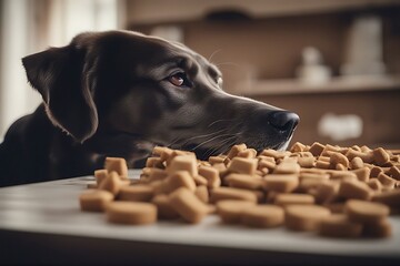 close training dogs delicious game intellectual eating dried brain looking nose treats smart pet dog work active attention background breed canino clever cute development doggy find fluffy food fun