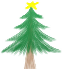 christmas, tree, holiday, decoration, fir, xmas, christmas tree, celebration, star, winter, ball, green, new year, pine, season, gift, illustration, year, new, isolated, vector, present, ornament, spr