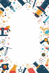 Vertical poster background design in flat minimalistic style, solid white background, flat