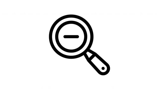 zoom out animated icon
