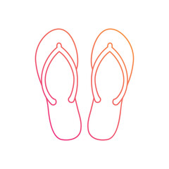 Slippers vector icon