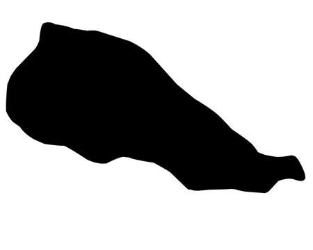 rangiroa map silhouette on transparent background