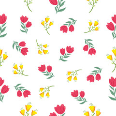 seamless pattern of flowers